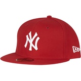 New York Yankees MLB Basic Red 59Fifty Basecap - 7 1/2-60cm (XL)