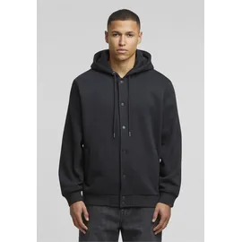 URBAN CLASSICS Fluffy Fleece Hoodjacket schwarz