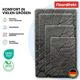 Floordirekt Badematte Maris Dunkelgrau 60 x 120 cm
