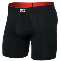 SAXX Multi-Sport Mesh Boxer Brief Fly schwarz S 2er Pack