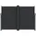 furnicato Seitenmarkise 180 x 600 cm Schwarz Polyester