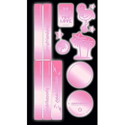 Coocazoo Reflektierendes Sticker-Set Berry