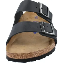 Birkenstock Arizona Weichbettung Naturleder geölt schwarz 46