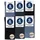 Occulto Oliver 6 Paare Blau 39-42