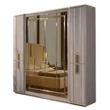 aea Luxus Kleiderschrank Garderobenschrank 65 x 230 x 280 cm Beige