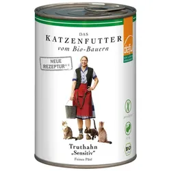 defu Nassfutter Katze Truthahn Sensitiv bio 400g