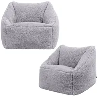 I.C.O.N. icon Sitzsack Grau, Kunststoff, 100 L, 1-Sitzer, 55x44x55