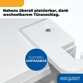 Exquisit KGC5320-95-E-040C Kühl-Gefrierkombination (315 l, 1858 mm hoch, Weiß)