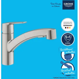 Grohe Start Einhand-Spültischbatterie supersteel 30531DC1