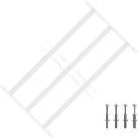 vidaXL Sicherheitsgitter für Fenster mit 3 Querstangen 3 pcs 43-74 cm