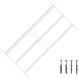 vidaXL Sicherheitsgitter für Fenster mit 3 Querstangen 3 pcs 43-74 cm