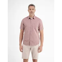 Lerros Halbarmhemd mit Leinenanteil, unifarben«, » earth Red -