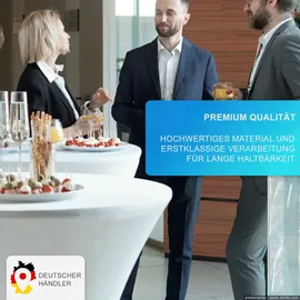 nyvi Stehtischhusse NYVIGala Ø 60-65 cm Weiß