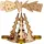 SIKORA P29 Holz Teelicht Weihnachtspyramide für 4 Teelichte H: 20 cm