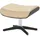Sofa.de Hocker Timeout Leder 50 x 34 x 38 cm Creme