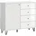 VCM Highboard Prisma 110 x 96 x 40 cm Weiß Hochglanz