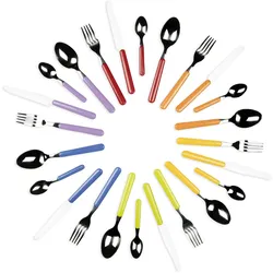 Excelsa Besteckset 24 Stück Fashion Stahl Bunt