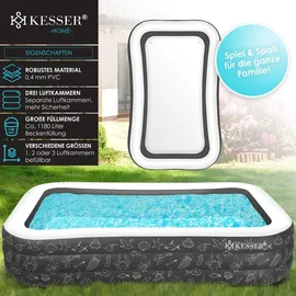 Kesser Aufblasbarer Pool 305 x 183 x 56 cm Anthrazit