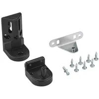 HAILO Montagezubehör 1225799 schwarz für Compact-Box und Mono | Zubehör-Set für Abfallsammler | Passend zur Montage von Schwenkeimer-Systemen | Einfache Montage