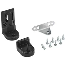 HAILO Montagezubehör 1225799 schwarz für Compact-Box und Mono | Zubehör-Set für Abfallsammler | Passend zur Montage von Schwenkeimer-Systemen | Einfache Montage