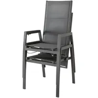 Destiny Hochlehner COSTA Set 2 St., Aluminium, Textilene, grau