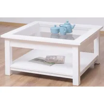 Casa Padrino Couchtisch Landhausstil Weiß Kiefer 90 x 90 x 45 cm