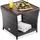 CASARIA Beistelltisch 45 x 45 x 40 cm Grau