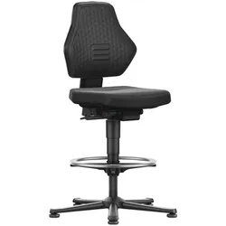 BIMOS Arbeitsdrehstuhl Air Flow Bodengleiter + Fußring ( 9000454093 )