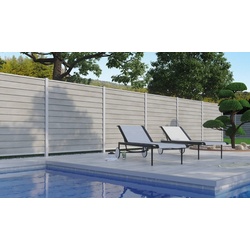 Sichtschutzzaun Blickschutz Tür BPC Morsum in der Größe 90 x 175 cm in Multicolor Braun und Anthrazit