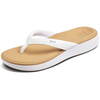 Reef Women's Cushion Cloud Flip-Flop, White/Tan, 5 UK