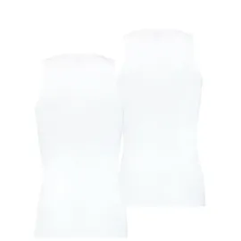 Puma Herren Unterhemd, 2er Pack - Basic, Vorteilspack, Rundhals, Single Jersey, einfarbig Weiß M