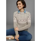 AJC Jacquardpullover in beige-rosa-offwhite | Gr.: 32/34