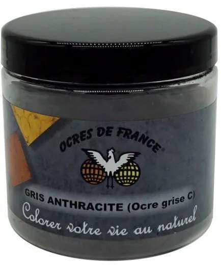 Ocres de France - Gris Anthracite (Ocre grise C) - 20 g Gläschen