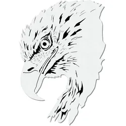 Adler Kopf  | Airbrush Schablone Eagle Head Stencil  A4