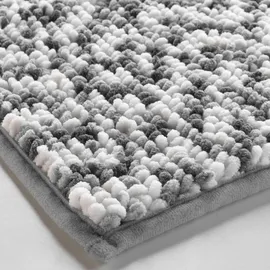 douceur d`interieur Friza Weiß/Grau 45 x 75 cm