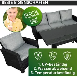 Brast Delight Loungeset schwarz/grau