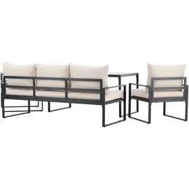 venture home Catania Loungeset beige/schwarz