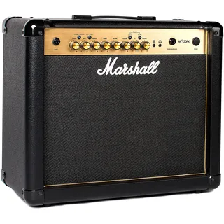 Marshall MG30GFX Gitarren-Combo-Verstärker mit integriertem FX, Übungsverstärker, geeignet für E-Gitarre – Schwarz und Gold