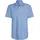 H.I.S. Kurzarmhemd H.I.S, Herren, Gr. XXL (45/46), N-Gr, blau (hellblau), Web, Obermaterial: 100% Baumwolle, unifarben, regular fit, Rundhals, abgesteppte Kante, Hemden, mit Kentkragen, Oxford-Qualität aus reiner Baumwolle