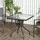 Okwish Gartentisch 76 x 76 x 72 cm Schwarz