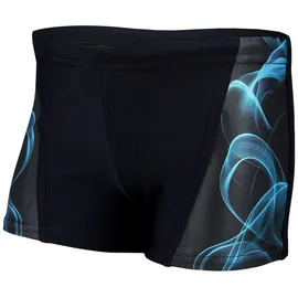 Aquarti Badehose Jungen Schwimmhose Schwarz/Blau 146