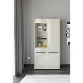 Set One by Musterring Standvitrine Reno 92 x 42 x 185 cm Beige