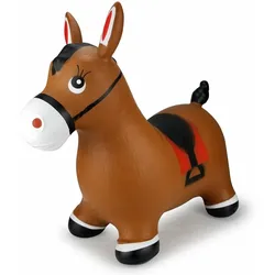 Pferd Hüpftier mit Pumpe braun