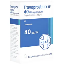 TRAVOPROST HEXAL 40 Mikrogramm/ml Augentropfen 3X2,5 ml