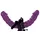 Fetish Fantasy Series Umschnalldildo „Double Delight Strap-on“, zur doppelten Penetration, lila