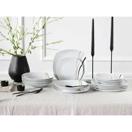 CreaTable Square City Line Tafelservice 18-tlg. weiß
