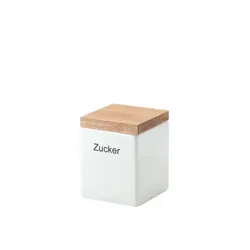 Continenta Vorratsdose quadratisch mit Holzdeckel 800 ml