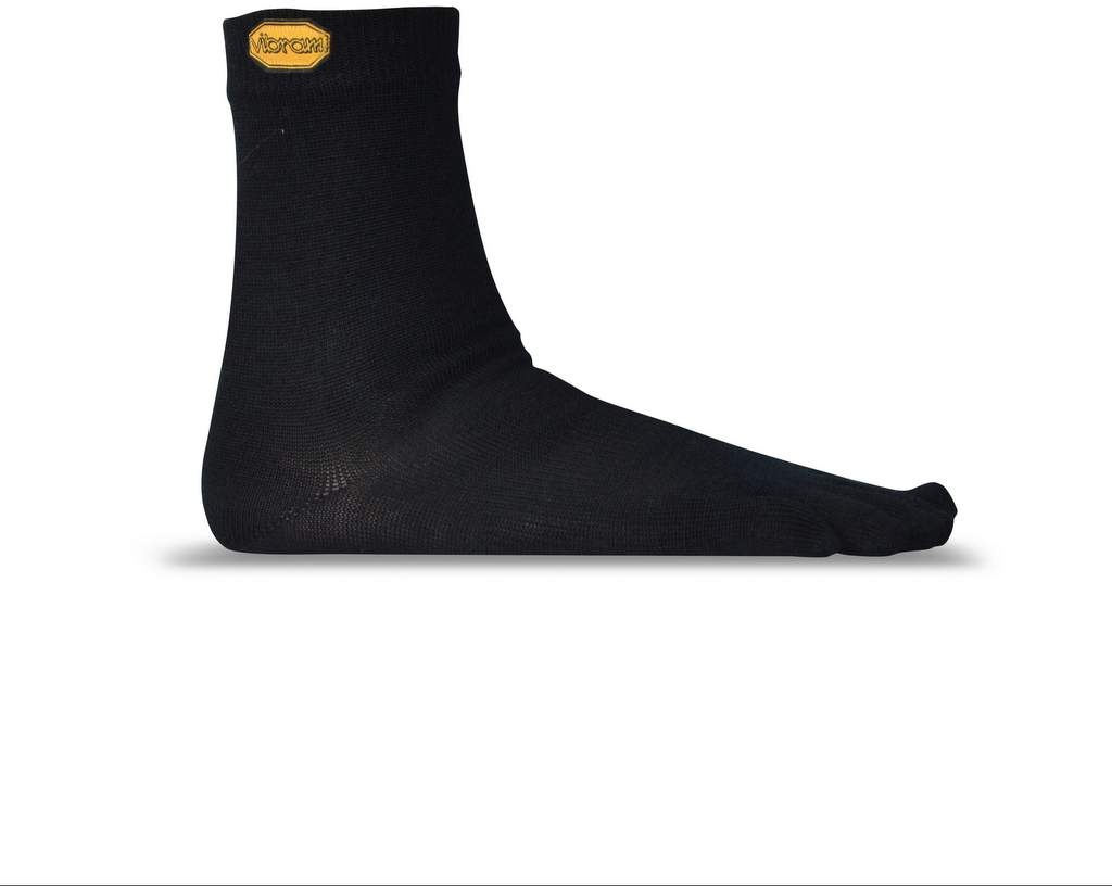 Vibram Unisex Crew Zehensocken schwarz