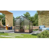 Vitavia Gewächshaus Venus 3800 Schwarz 3,8 m2 inkl. Fundament
