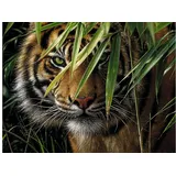 MAMMUT Spiel und Geschenk Malen nach Zahlen Artists Collection Tiger 40 x 30 cm